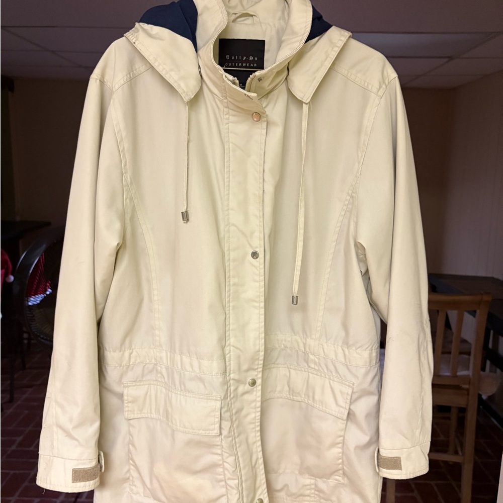 Tally Ho Cream Outerwear Rain coat
